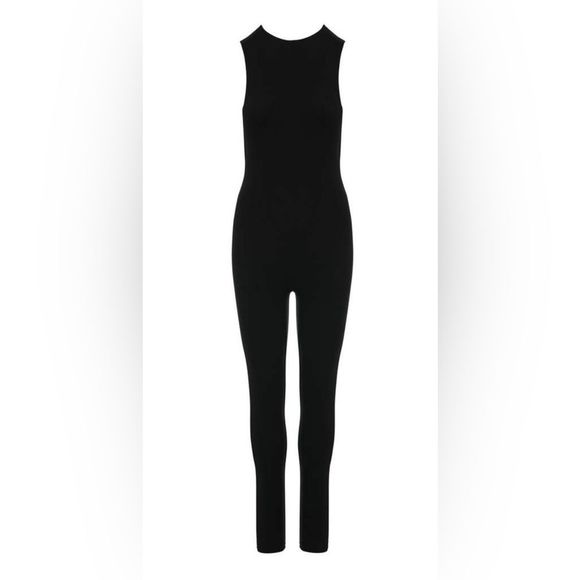 Black sleeveless jumpsuit-XS - Picture 2 of 6